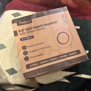 AMICO | NEW 5 6 Inch 5CCT Retrofit Downlight with Motion Sensor 2 Pack